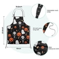 thumbnail image 7 of Halloween Ghosts Pumpkins and Skeletons Kids Aprons for Girls and Boys,Adjustable Neck Strap Toddler Aprons for Kids Cooking Baking,23.6"x19", 7 of 7