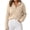 Khaki, variant on AherBiu Sweater Tops for Women 1/4 Zip up Lapel V Neck Ribble Knitted Long Sleeve Loose Shirt Blouse Pullover