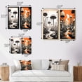 thumbnail image 4 of Designart "Cryptic Mystical Mushrooms Vintage Drawing III" Abstract Landscape Framed Wall Art Set Of 2 - Modern Black Frame Gallery Set For Office Decor, 4 of 6