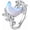 6, variant on Moonstone Ring for Women 925 Sterling Silver Vintage Rainbow Moon Stone Rings Victorian Style Moonstone Jewelry Gift for Women Mom Wife Sister