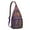 Purple-15, variant on Vintage Boho Sling Backpack – Retro Tribal Ethnic Crossbody Bag, Artistic Geometric Hiking Shoulder Bag for Women & Men, Rustic Floral Travel Daypack
