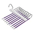 thumbnail image 4 of Estante colgante multifuncional, organizador de armario, armario de almacenamiento de pantalones, colgadores de pantalones plegables de múltiples Violeta Sunnimix Percha para pantalones, 4 of 8