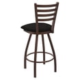 thumbnail image 2 of 410 Jackie 25" Swivel Counter Stool with Bronze Finish and Canter Espresso Seat, 2 of 4