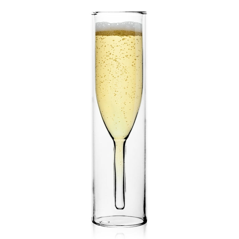 Bridesmaid Stemless Champagne Flute Glass Set of 2