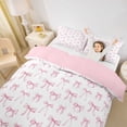 thumbnail image 3 of Erosebridal Pink Kawaii Bowknot Twin Bedding For Bows Lovers,Kawaii Bowknots Bow Tie Duvet Cover Set 2pcs,No Comforter,Reversible, 3 of 6