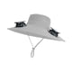 thumbnail image 2 of Sombrero con ventilador de energía solar, transpirable y versátil para correr, senderismo, ciclismo y actividades al libre. Gris claro, 2 of 8