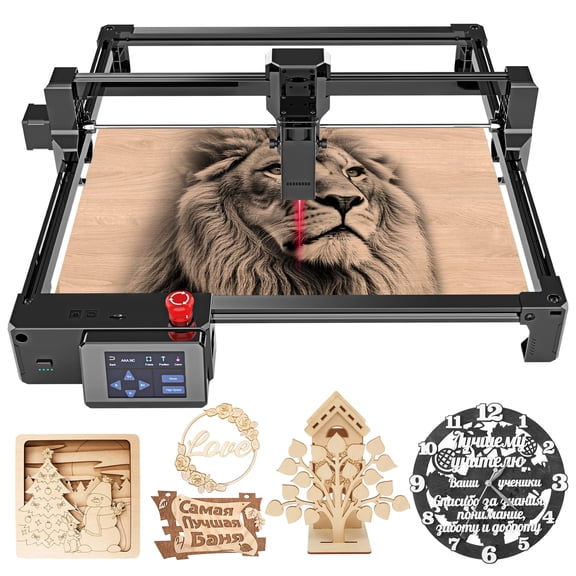 NOVODESK 5W Laser Engraver, 15.7" x 15.7" CNC Laser Cutter and Engraver, 0.08mm High Precision DIY Laser Engraving Machine with Touchscreen, Offline Laser Engraver with WiFi/USB for Wood, Metal, Acry