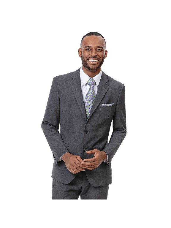 Light Gray Single Breasted Two Button Timeless Regular Slim Fit Suit M18018