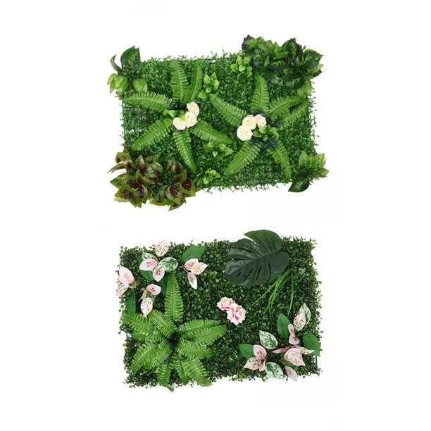 2 paneles de plantas artificiales de 40 x 60 cm para fondo de boda EstiloA B