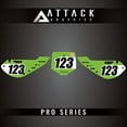 thumbnail image 3 of Attack Graphics Pro Series Number Plate Backgrounds for Kawasaki KLX110 2003, 3 of 4