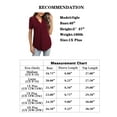 thumbnail image 3 of LETDIOSTO Women's Plus Size Tops Henley V Neck Button T Shirt Floral Casual Blouse L-4X, 3 of 9