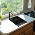 thumbnail image 4 of 15x20 Inch Black Hidden Concealed Kitchen Bar Sink with Folding Faucet, RV Pre Bar Small Sink 16 Gauge Stainless Steel Undermount Sink with Accessories, 4 of 5