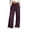 Wine, variant on QTSHPN Womens Pants High Waist Wide Leg Stretch Fashion Jeans with Pockets Elastic Waistband Loose Fit Straight Long Denim Trousers Pants for Women Grey S