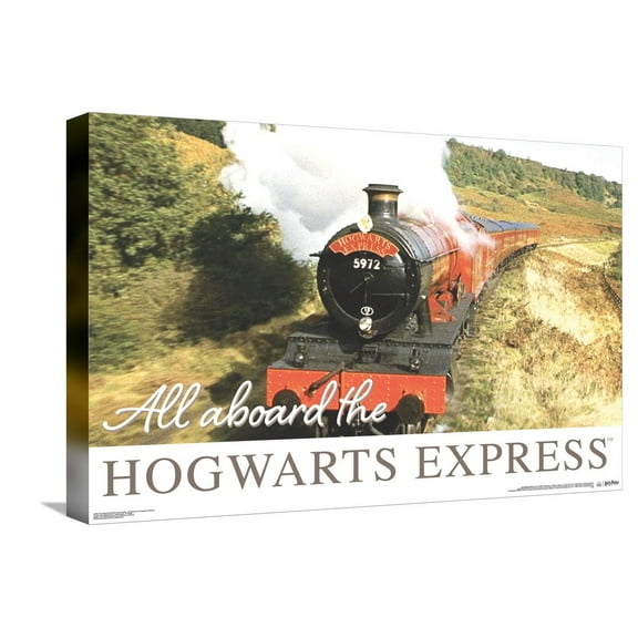 The Wizarding World: Harry Potter - All Aboard The Hogwarts Express Canvas Wall Poster, 14.725" x 22.375"