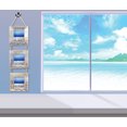 thumbnail image 2 of CoTa Global Baja Triple Hanging Wall Frames - 4x4 White Distressed Wood Beach Photo Frame for Summer Vacation Memory, Handmade Tropical Sand Nautical Picture Frame for Wall Hang - 22.25 Inches, 2 of 5