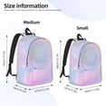 thumbnail image 2 of Saiise Rainbow Print Laptop Backpack - Adjustable Shoulder Straps, Water-Resistant, Large Capacity, Stylish Design, Unisex for School, Office, Travel-Small, 2 of 5