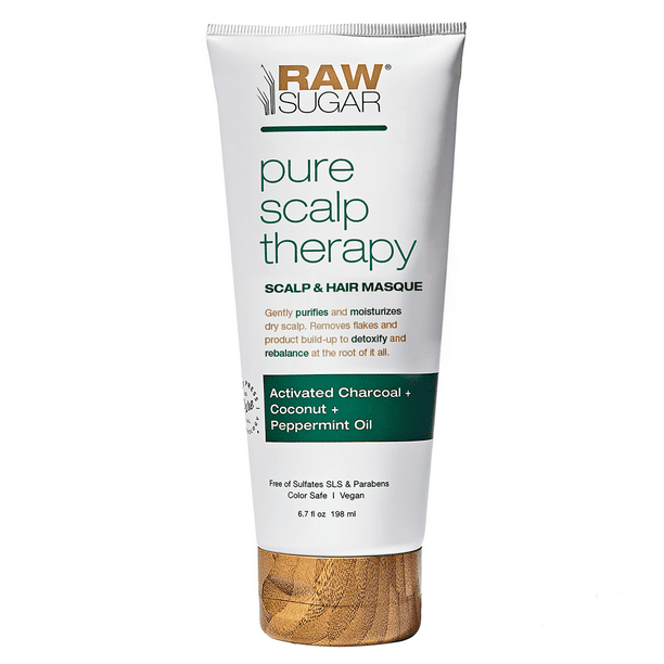 Raw Sugar Pure Scalp Therapy Moisturizing Hair Activated Charcoal, 6.7 fl - Walmart.com