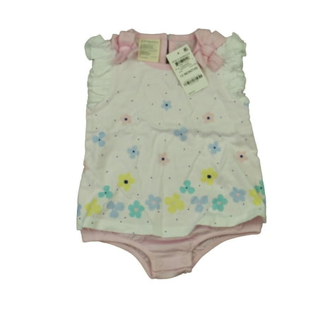 

Pre-owned First Impressions Girls White | Pink Romper size: 12 Months