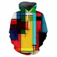 thumbnail image 2 of Sudadera con capucha de moda para hombre, estampada con patrones de cuadros populares, impresión digital, sudadera informal de manga larga con capucha y tela gruesa, 2 of 5