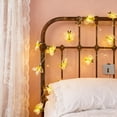thumbnail image 4 of 40in Battery Powered Bee String Lights, Portable Honeybee LED Decoration for Walls Windows and Outdoor Spaces, Eco-Friendly Festive Lights for Party or Home Decor, 4 of 7
