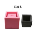 thumbnail image 4 of Molde de maceta de suculentas en silicona reutilizable, color rosa, para manualidades DIY y decoración de plantas., 4 of 5