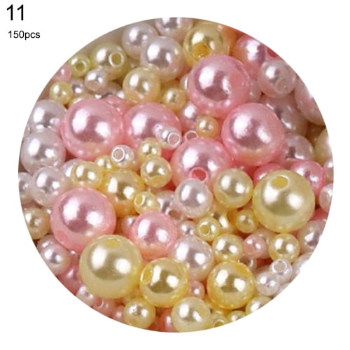 MINGXU Imitation Pearls, 600pcs Art Faux Pearls 8mm ABS Pearl Beads for  Crafting Necklace Jewellery Making, Sewing Wedding Home Decoration, Beige
