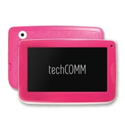 TechComm M2 7” HDD 8GB Android 5.1 Touch Screen Brightly Colored Tablet for Children's Learning and Entertainment with Dual Camera WiFi and Bluetooth