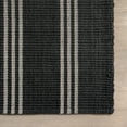 thumbnail image 4 of Rugs USA Hawthorn Striped Wool Area Rug, 4' x 6', Hawthorn Charcoal, 4 of 8