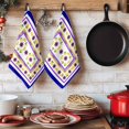 thumbnail image 6 of Blue Purple Lemons Kitchen Towels Set of 1, Summer Watercolor Italian Style Flower Absorbent Dish Towels for Kitchen, Microfiber Hand Towel, Quick Drying Tea Towel for Cleaning Decorative Dishcloths, 6 of 7