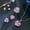 Pink, variant on Beauty Pink CZ Round Pendant Necklace Earrings Ring Women Fashion Jewelry Set