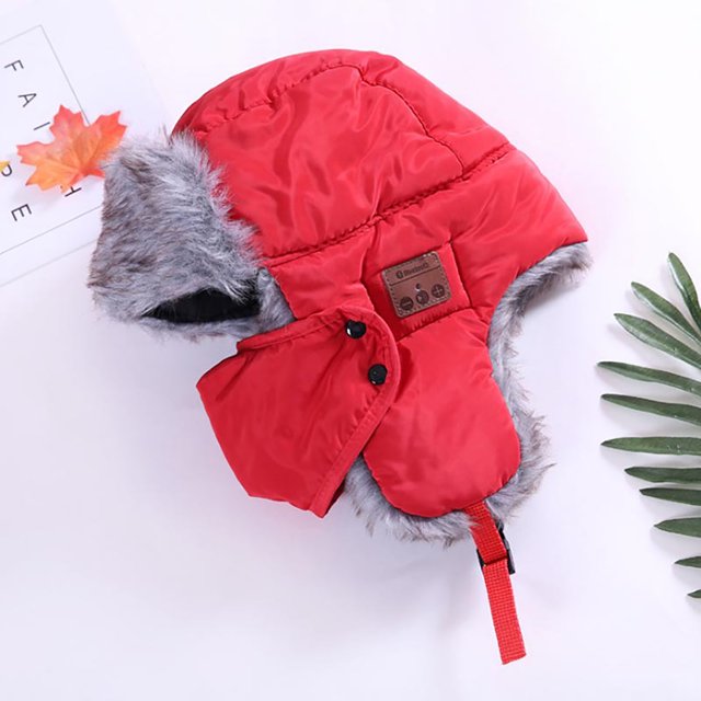Teissuly Bluetooth Winter Warm Hat W/ Ear Flags Face Mask Music Headset Lei Feng Hats Teissuly WER202311011817