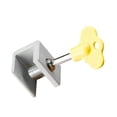 thumbnail image 4 of Cerraduras para ventanas corredizas perfke tapón de ventana con cerradura de tornillo de seguridad con llave un solo agujero, 4 of 9