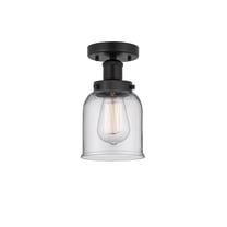 Innovations Lighting - Bell - 1 Light Semi-Flush Mount In Industrial Style-8.25