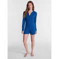 thumbnail image 2 of No Boundaries Waffle Knit Romper, Women’s XS-2X, 2 of 5