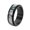 Black, variant on PAMTIER Men's Women's Stainless Steel 8MM Creative Vintage Camouflage Rotatable Ring Gold Size 13