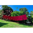 thumbnail image 1 of Solid Red Color Guru Rinpoche Tibetan Prayer Flags (Set of Ten Flags), 1 of 3