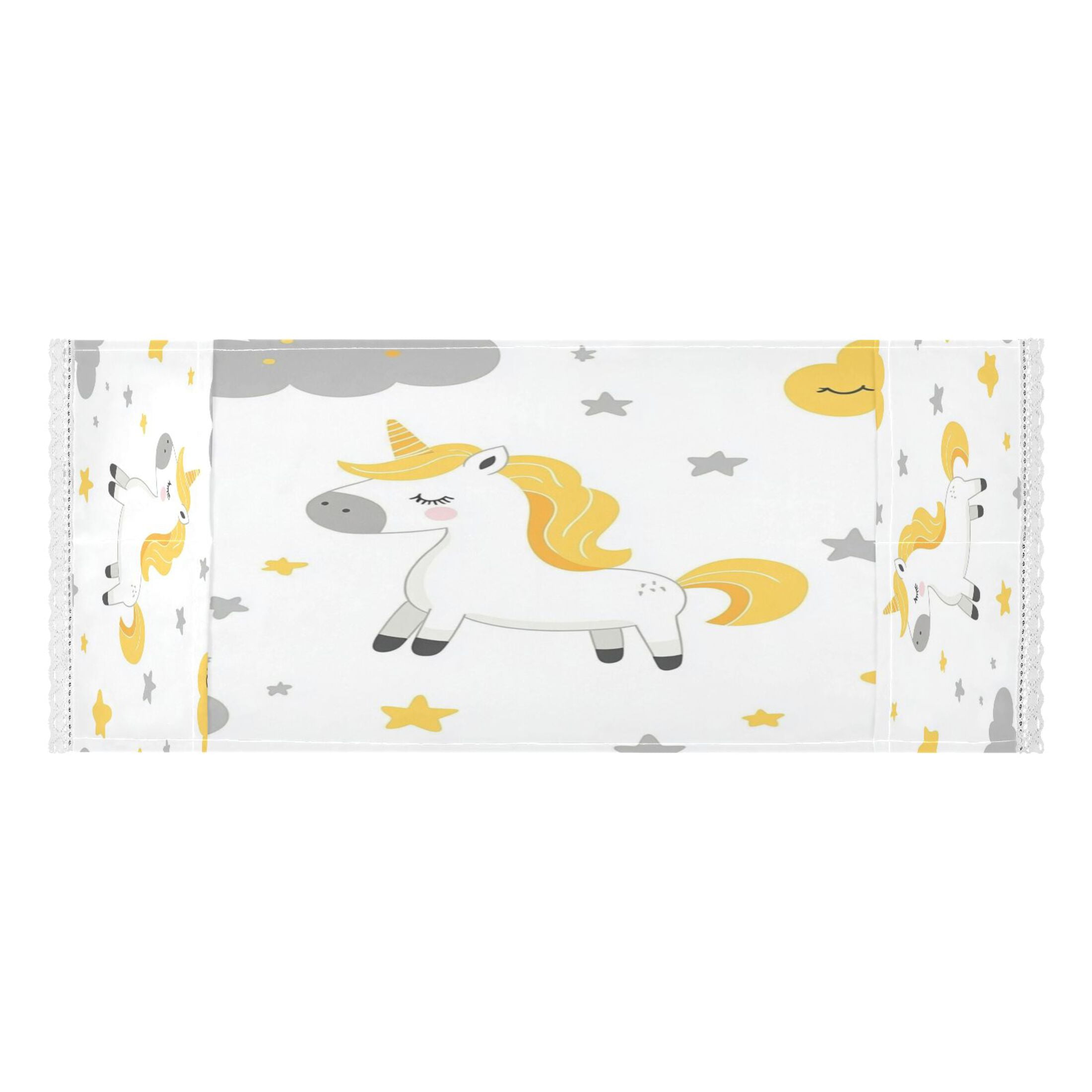 Cute HorseWasher and Dryer Covers Dust-Proof and Oil Resistant Fridge Cover with 4 Storage Pockets Washing Machine Top Cover for Laundry Kitchen Home 51.2 x 22 In