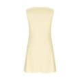 thumbnail image 6 of aidice House Dresses for Women Casual Scoop Neck Sleeveless Button Fitting Comfy Tunic Dresses Fashion, 6 of 7