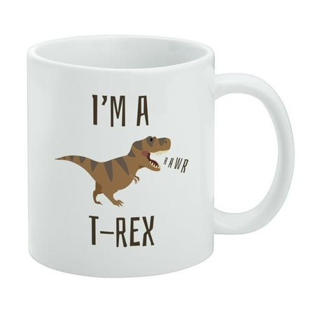 

I m A T-Rex Rawr Cute Tyrannosaurus Rex White Mug