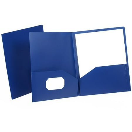 UPC 078787574021 product image for Oxford 57402 Twin-Pocket Polypropylene Portfolio  Dark Blue | upcitemdb.com