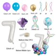 thumbnail image 1 of Juego de globos de sirena Digital de 7 años, 32 pulgadas, decoración de fiesta de cumpleaños para niños, Baby Shower Sincero Electrónica, 1 of 2