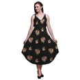 thumbnail image 1 of Bimba Floral Printed Women Midi Beach Dress Strappy Summer Resort Wear-XX-Large, 1 of 1
