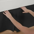 thumbnail image 6 of Bed Maker's Wrap-Around Hassle Free, Never Lift Your Mattress Tailored Bed Skirt, Black, Queen, 6 of 12