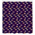 thumbnail image 2 of Ambesonne Fish Shower Curtain, Rainbow Patterned Animals, 69"Wx84"L, Multicolor, 2 of 2