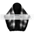 thumbnail image 2 of Ecqkame Women Sherpa Cape Shawl Fleece Lined Faux Fur Trim Open Front Warm Coats Loose Poncho Winter Casual Outerwear Blue Free Size, 2 of 4