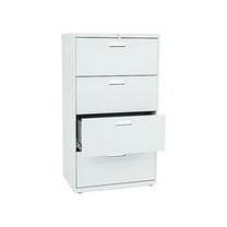 HON 4 Drawers Lateral Lockable Filing Cabinet, Gray