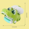 thumbnail image 2 of Soft Rubber Animal Head Water Blaster Set, Interesting Dino Shark Fish Shape Water Squirters, Summer Beach and Bathtub Squeeze Water Play Toys Green, 2 of 3