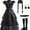 Black, variant on ZUITEH Halloween Cosplay Costume, Black Halloween Costumes Girls Dress for Black Family Kids Cosplay Costumes Dress Up Party Dress 4-14Y