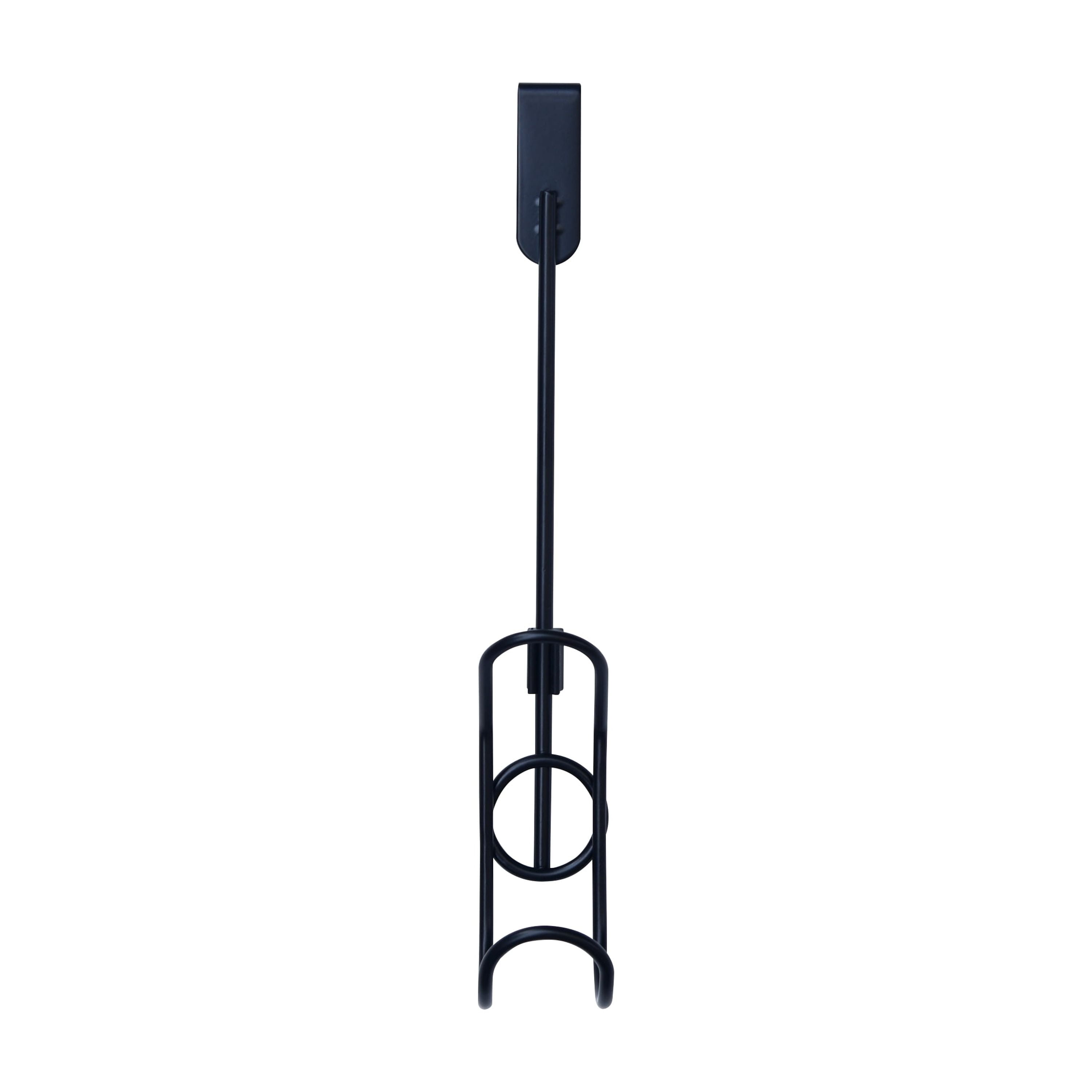 Mainstays Black Over The Door Hook, Single Coat Bag Hanger, Space