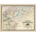thumbnail image 2 of Irwin 14x12 Gold Ornate Wood Framed with Double Matting Museum Art Print Titled - Venango County Pennsylvania - Irwin 1857, 2 of 4